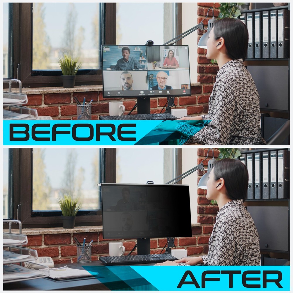 Privacy Screen Panel for 19 inches (Screen Measured Diagonally) Computer Moni...