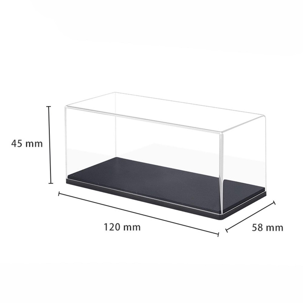 1:43 Model Car Display Case Dustproof Stackable Transparent Toy Car Display Box