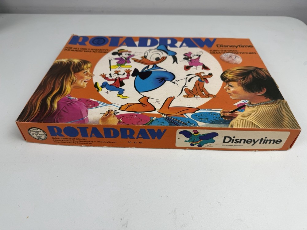 Rotadraw Disney 6 Piece Disc Set Vintage