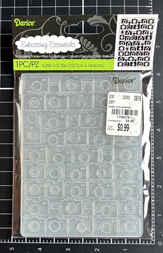 Darice Embossing Folder RECORDS Vinyl, Music