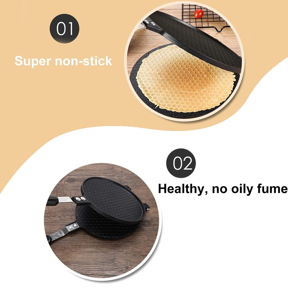 Cone Maker, Non-Stick Waffle Cone Maker, Electric Egg Roll Pan, 8.5In Crispy ...