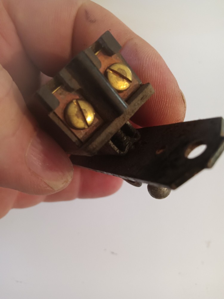 Vintage CH Two Position On Off Electric Switch With Locking Plate