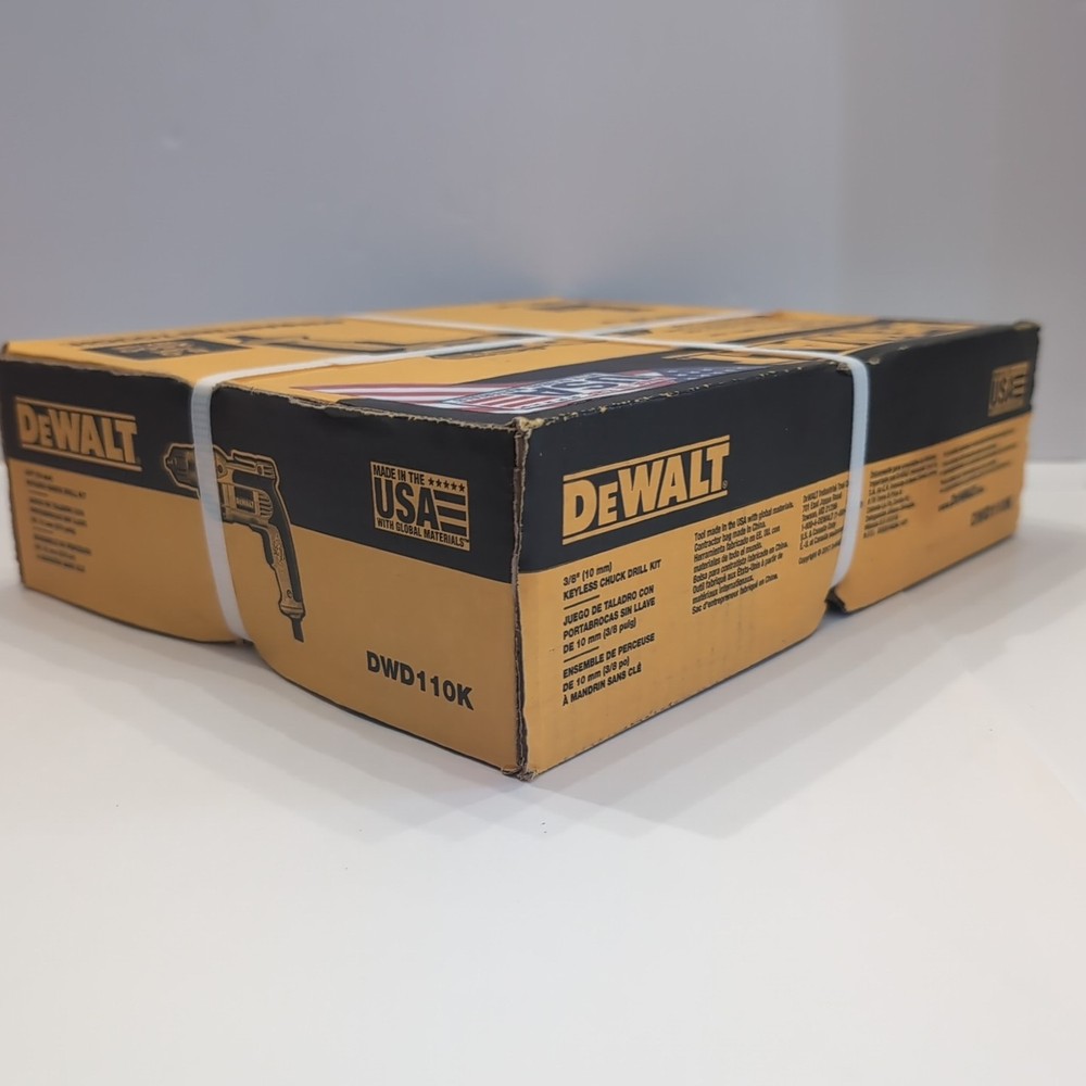 DEWALT 3/8 in. Variable Speed Corded Drill Kit with Tool Bag DWD110K