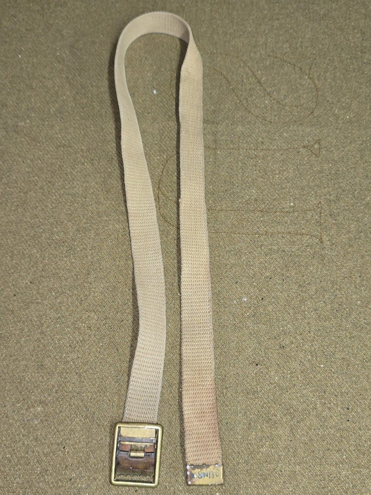 WWI USMC Khaki Webbing Belt