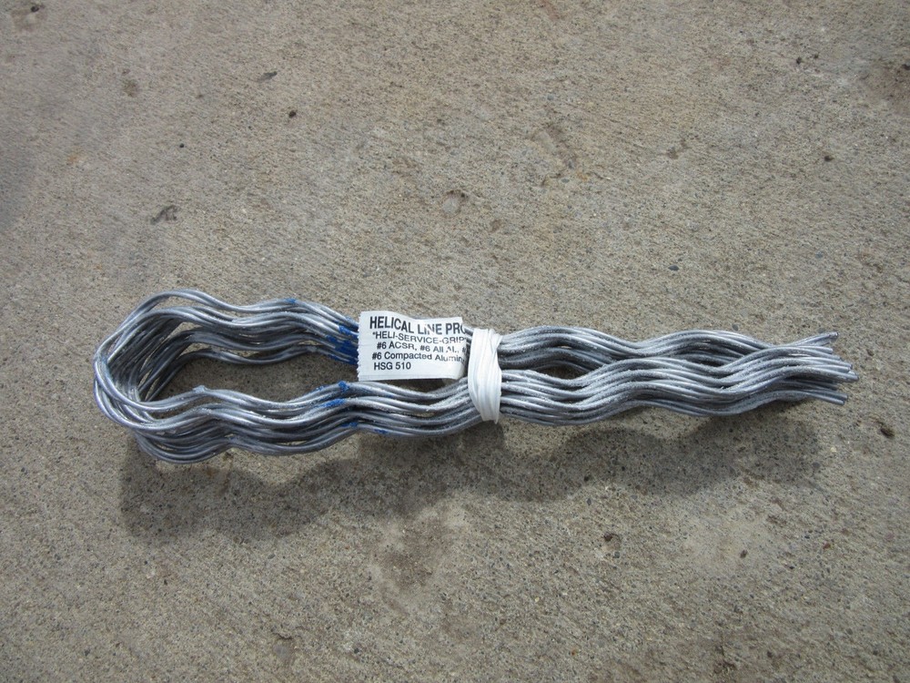 10 - Helical Line Grip Dead End Service Grip #6ACSR #6AAAC Compacted Power Trans