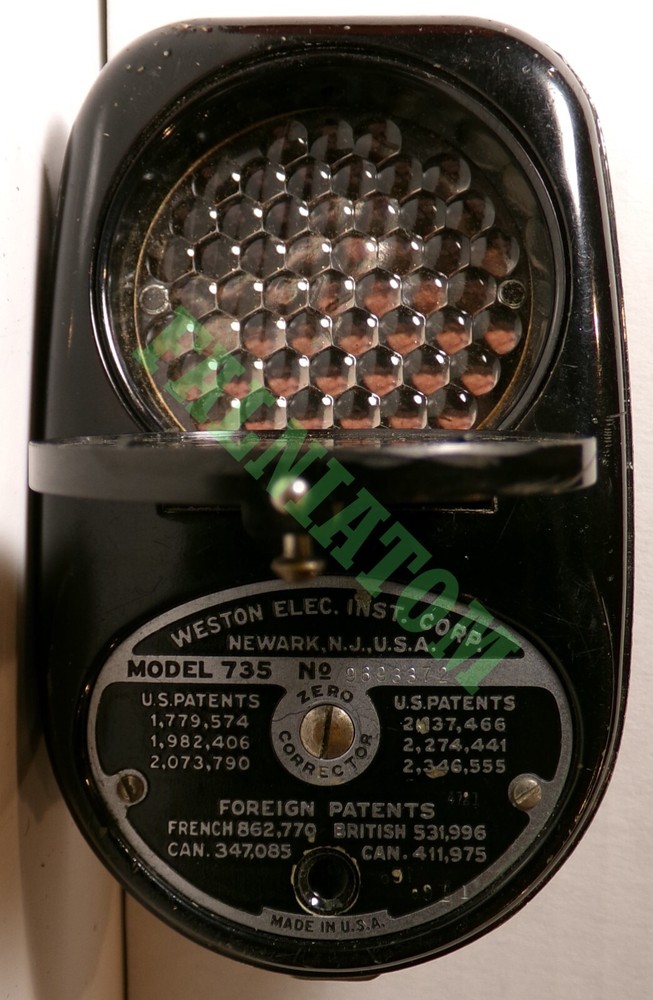 Vintage Weston Master II Model 735 Universal Exposure Meter