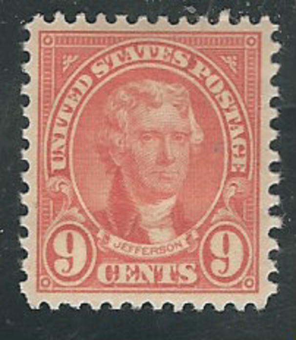 #641... 9 Cent...Jefferson... MNH