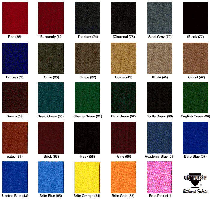 9' Championship Invitational Billiards Pool Table Felt Cloth - Wine