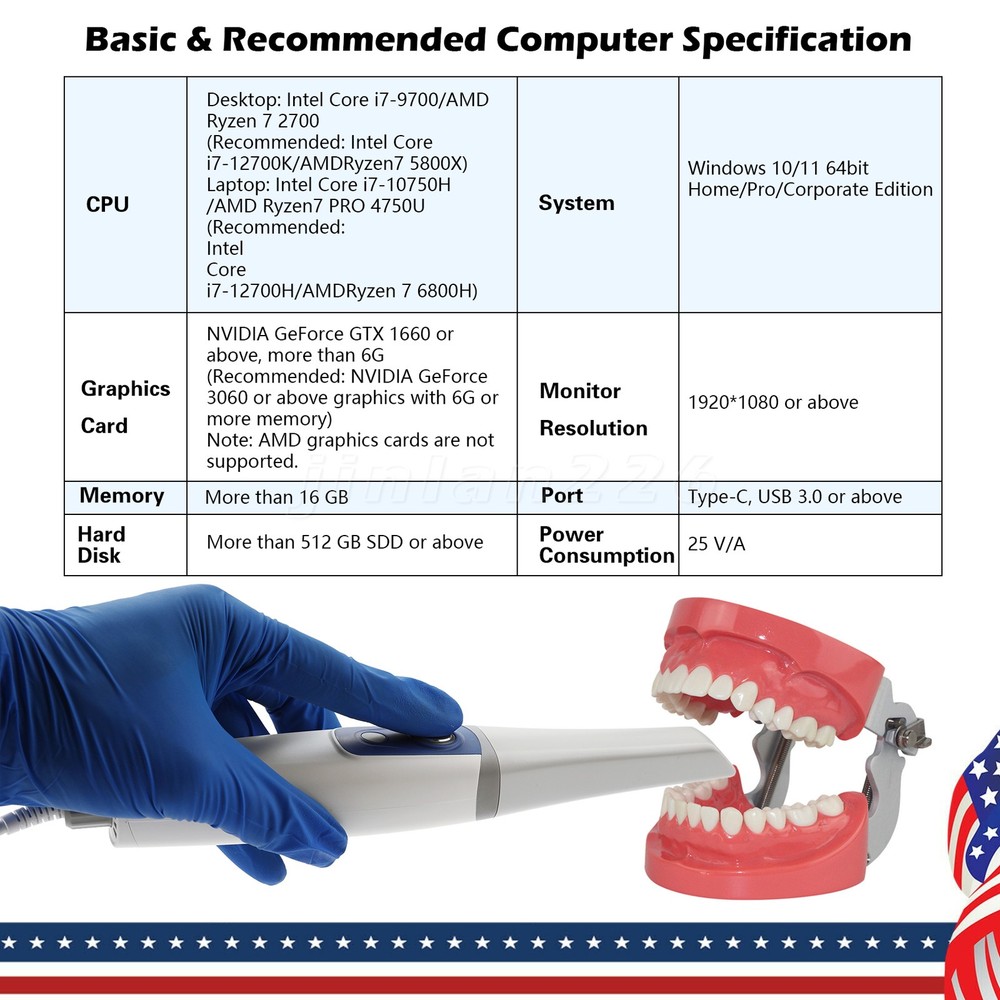 Best Dental Intraoral Scanner Multi-Language Support Digital Impression System