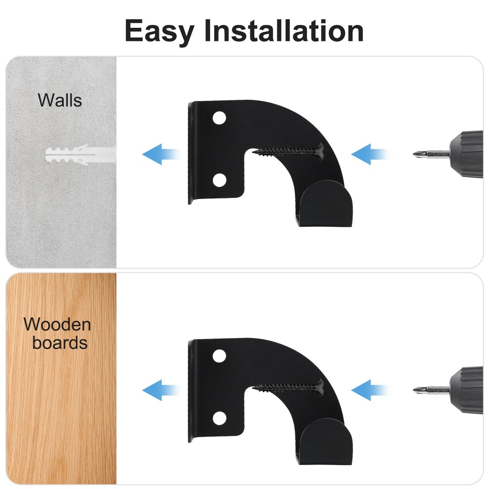2 Pack Heavy Duty Chainsaw Wall Mount Holder Organizer Rack for Garage Workshop