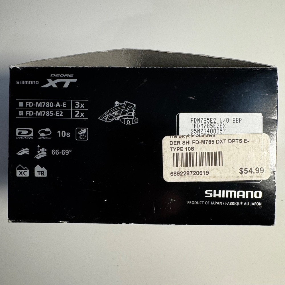 Shimano Front Derailleur: FD-M785-E2 - Brand-New