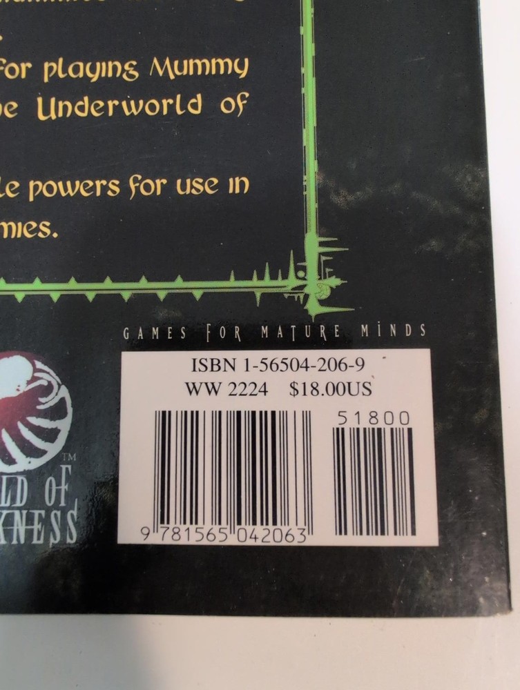 Mummy Second Edition: A World of Darkness Sourcebook
