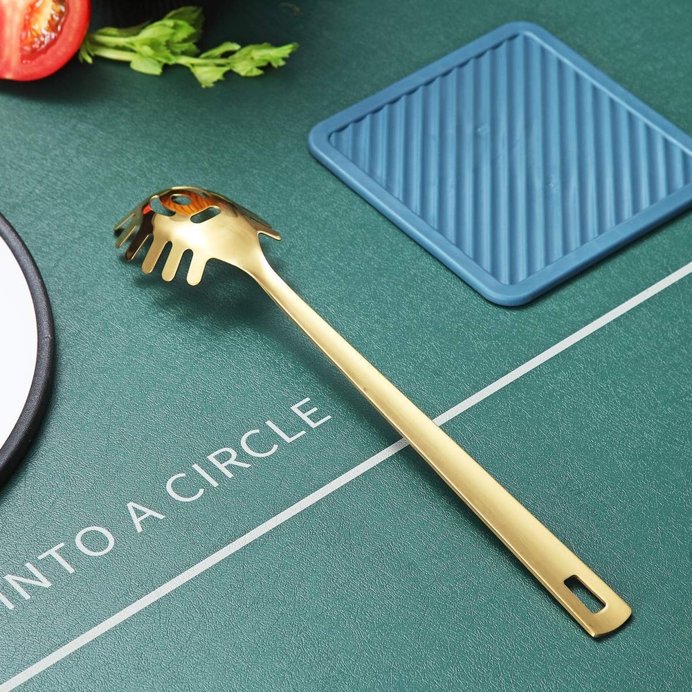 Gold Spaghetti Spoon, Berglander Pasta Server With K.Pasta Server,