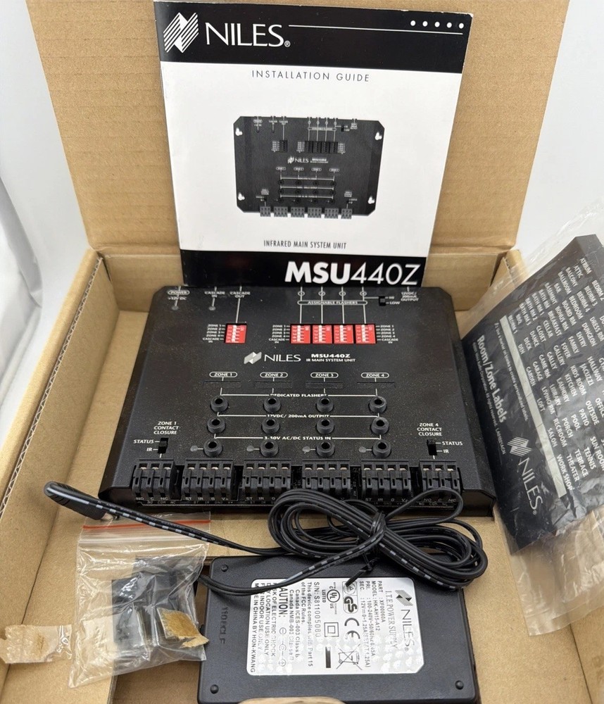 Niles MSU440Z Multi Room IR Infrared Repeater System Hub Module
