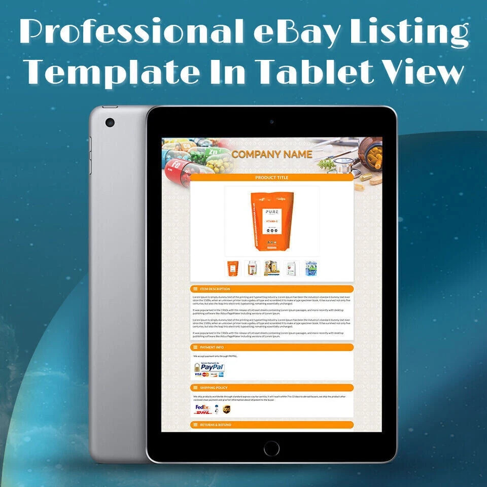 eBay Templates Mobile Responsive eBay Listing Auction Template 2025 https Ready
