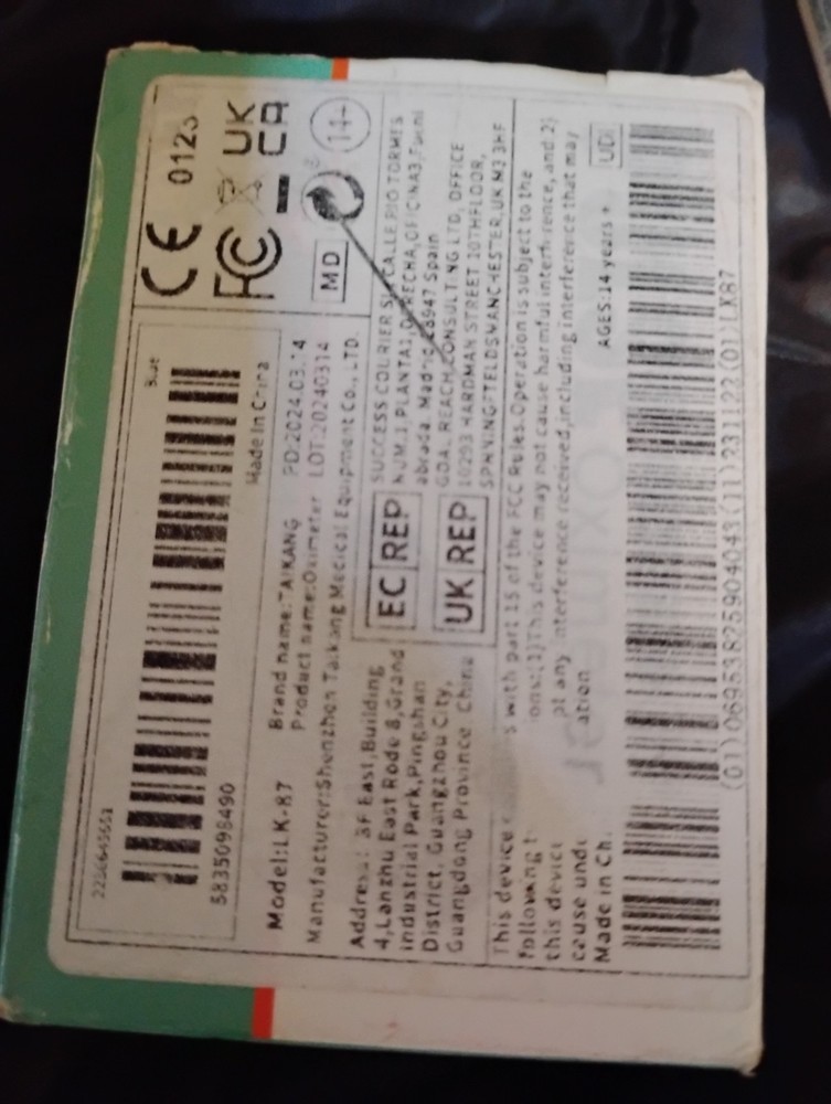 pulse oximeter finger LK87