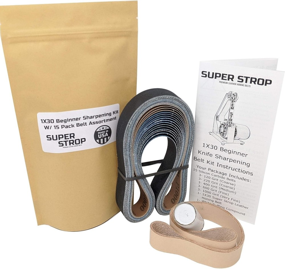 Premium Professional-Grade Versatile Knife Sharpening Belt Kit - 15 Pack