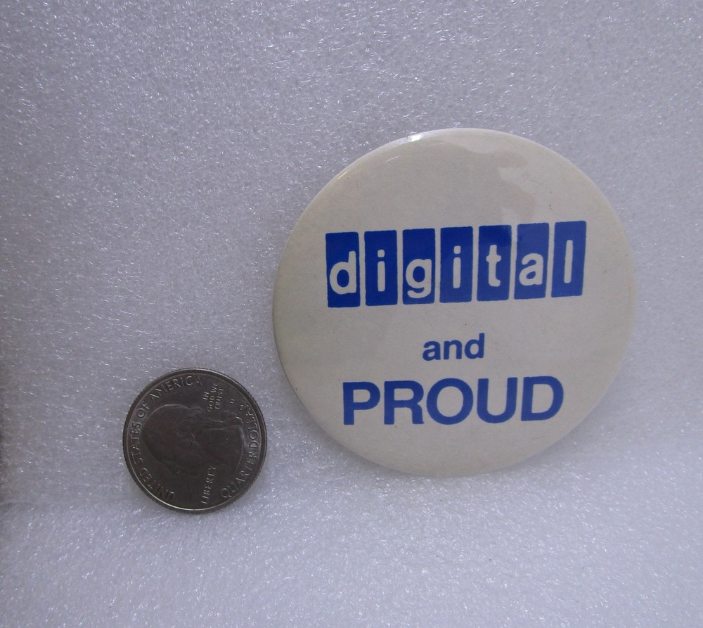 Digital And Proud Button Pin