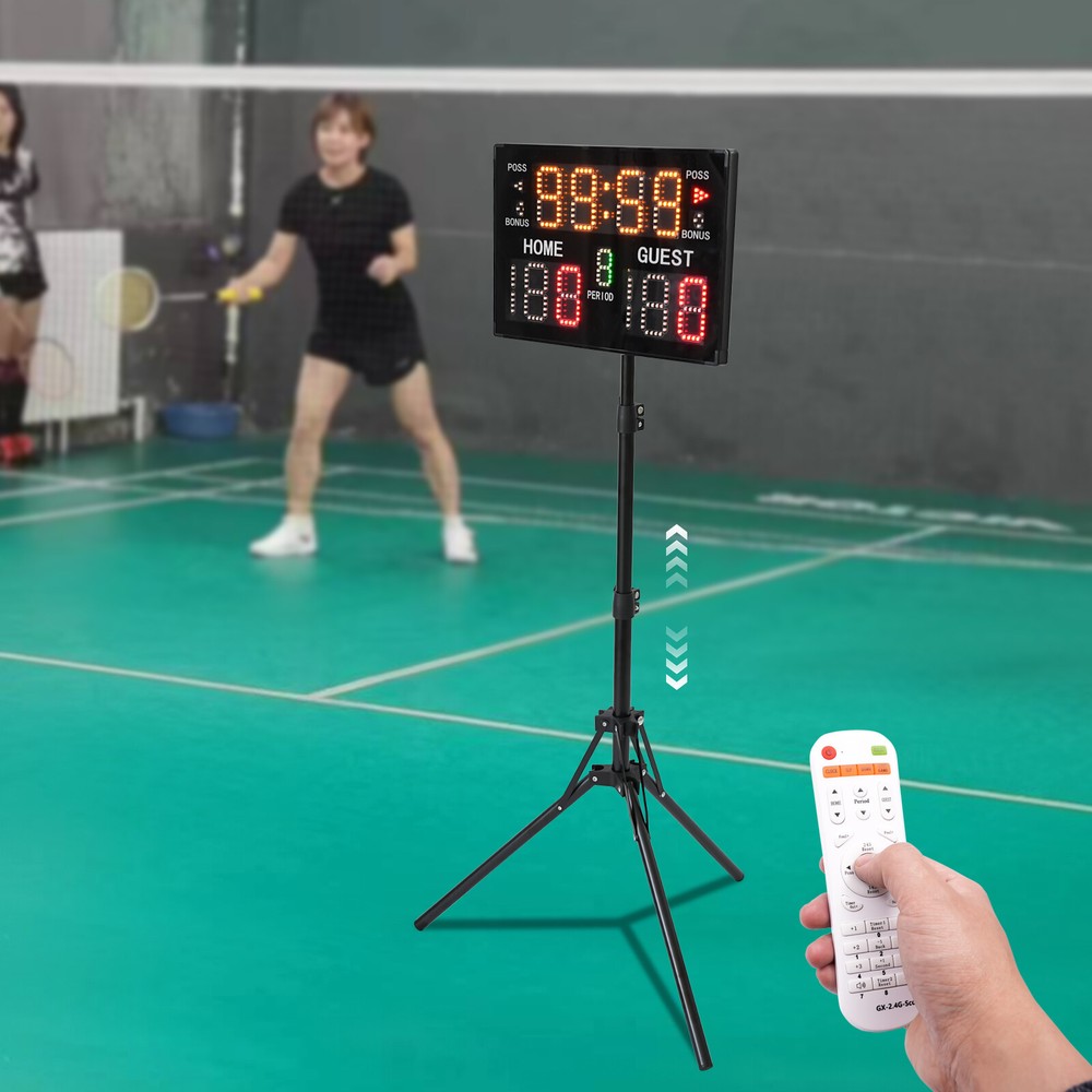 Electronic Digital Scoreboards with Timer Clock Led Scoreboard Free Standing