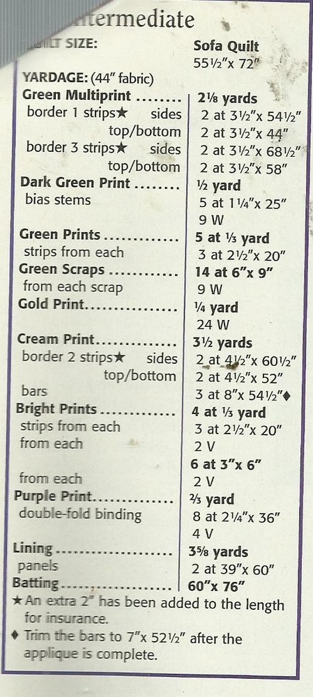 A0191 SWEET SAVANNAH VINE QUILT PATTERN/INSTRUCTIONS