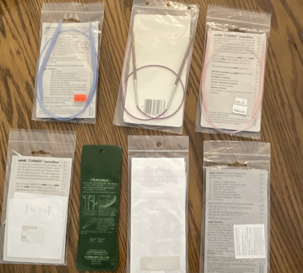 Assorted Circular Knitting Needles (All Sizes)