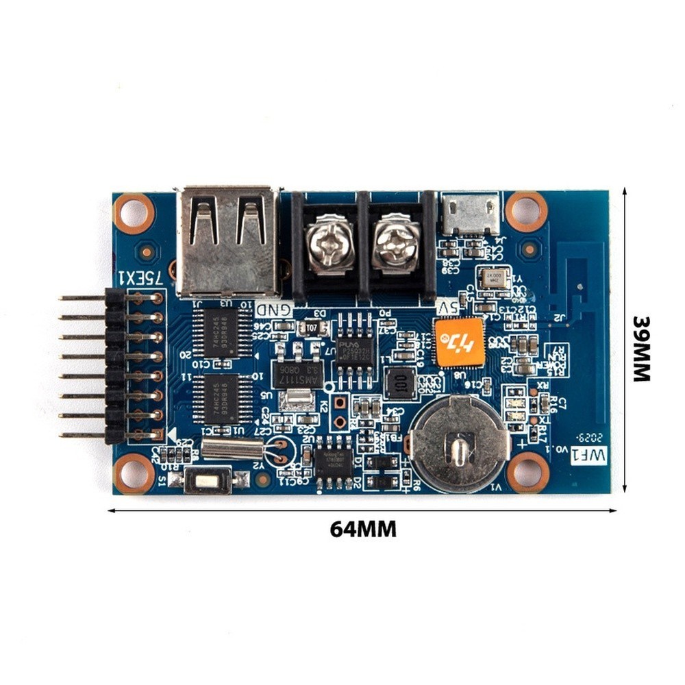 USB Control Module Full Color Screen for Shops Full Color Display USB Playback