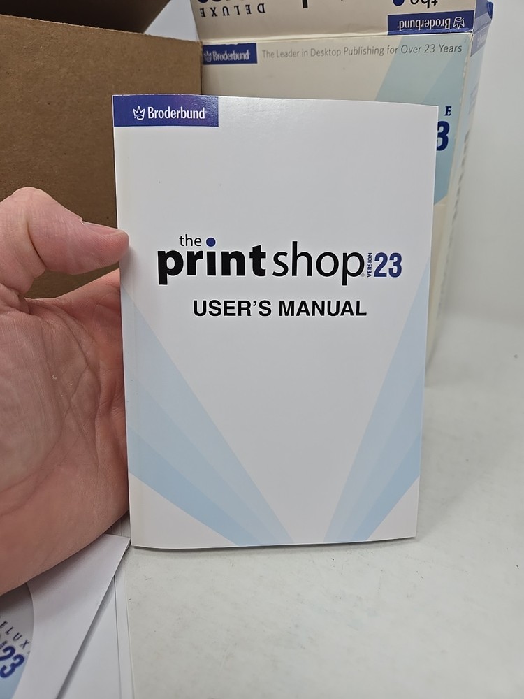 The Print Shop Deluxe Version 23 for Windows IMAGE And Install/Program Disc