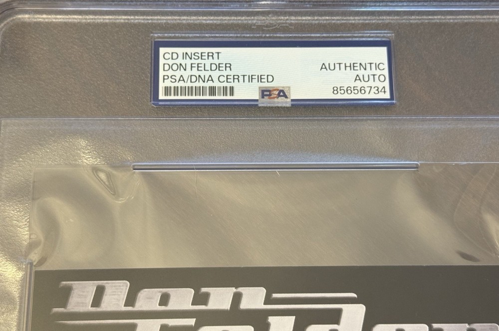 Don Felder Signed CD Insert “The Vault” PSA!!