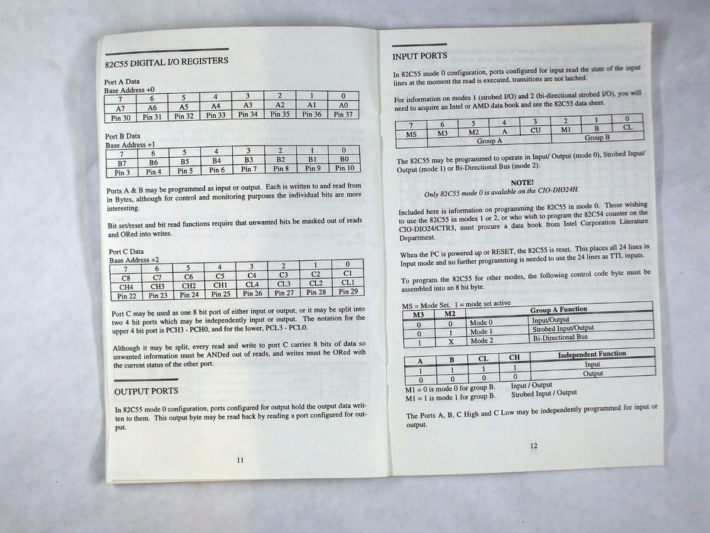 ComperBoards - CIO -DIO24 Digital Input / Output Board for ISA Computer Bus -
