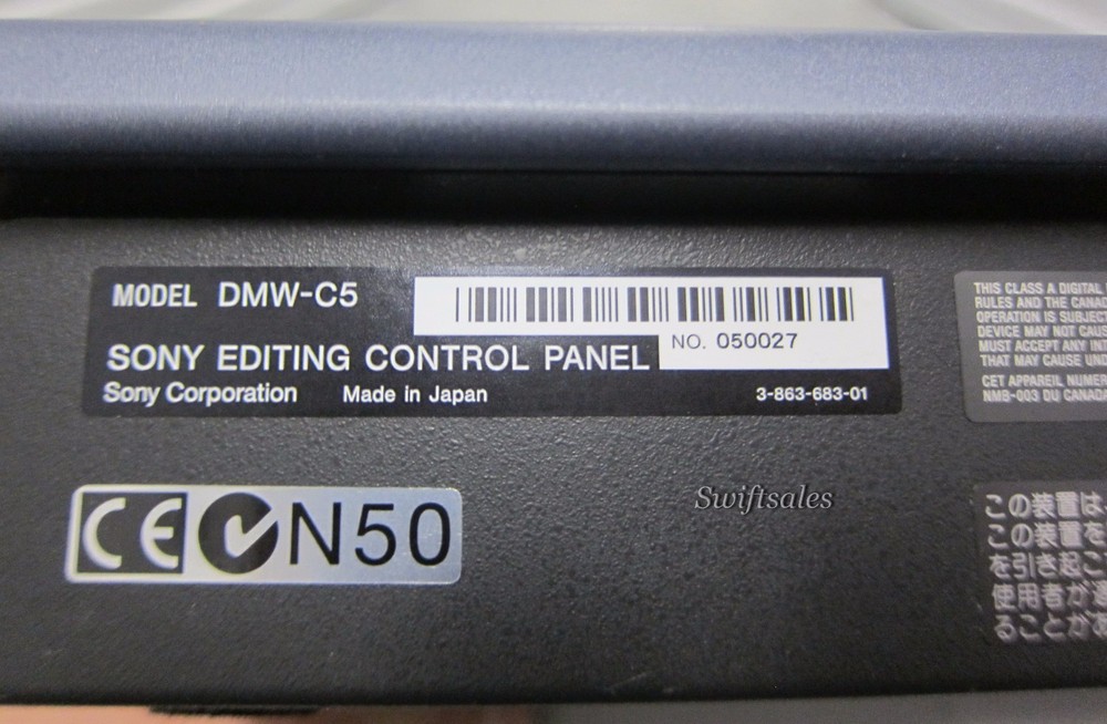 Sony DMW-C5 Editing Control Panel For XPRI #2 - Cleaned & Tested