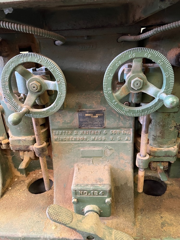 BAXTER D WHITNEY 134 DOUBLE SPINDLE SHAPER