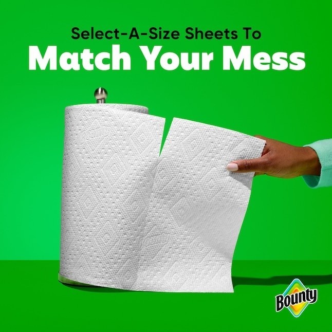 Paper Towels Select-A-Size White, 12 Double Rolls, 82 Sheets Per Roll
