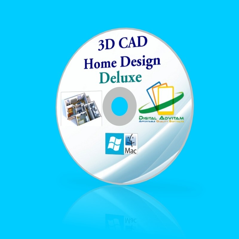 3D CD Home Design 3D Graphic-Interior Design CAD Architect Software-Windows Mac