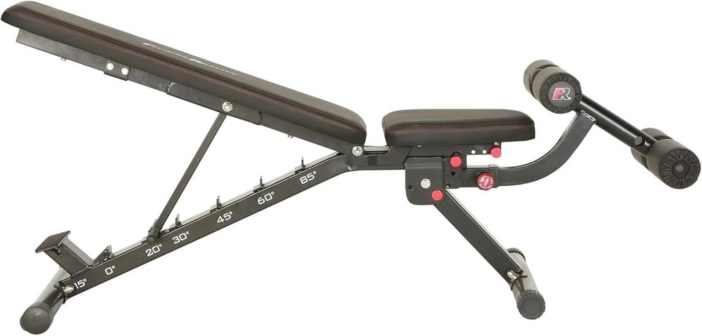 2000 Super Max XL Adjustable Weight Bench - 850 lb Capacity, Foldable Design
