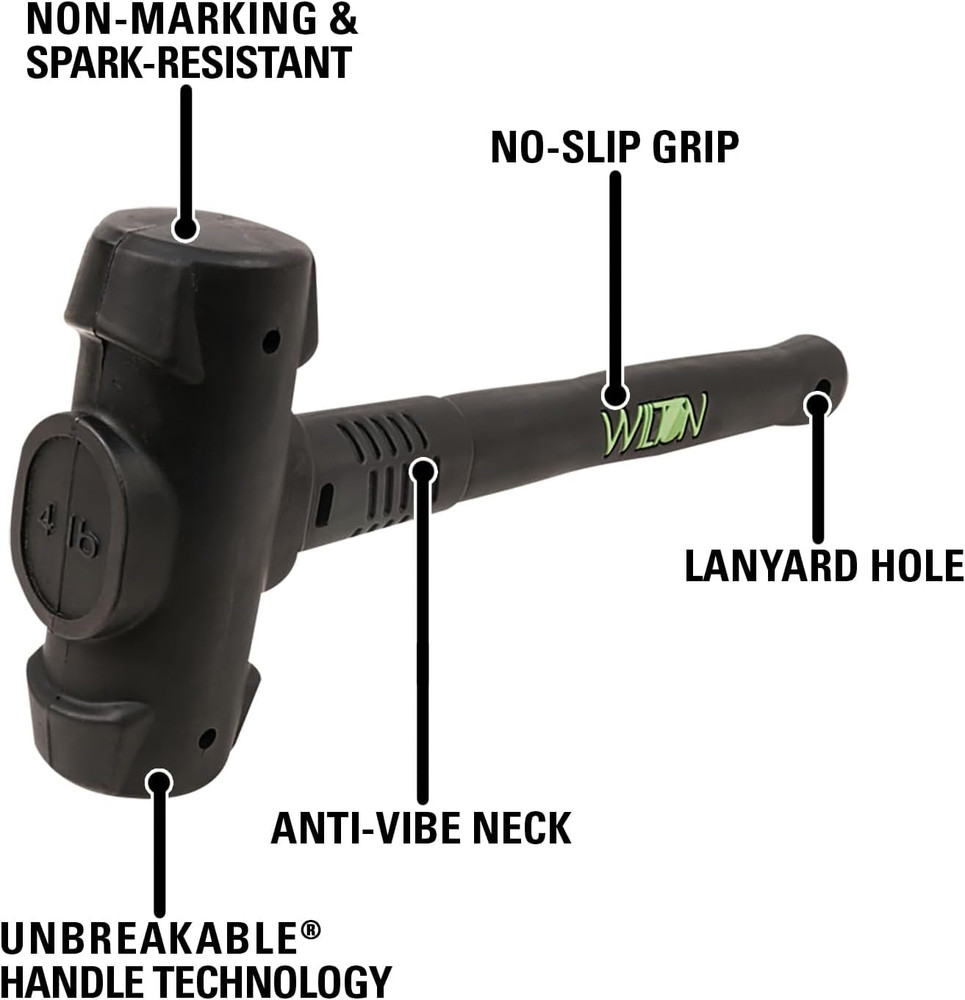 B.A.S.H 16" Dead Blow Hammer, 4 Lb Head (55416)