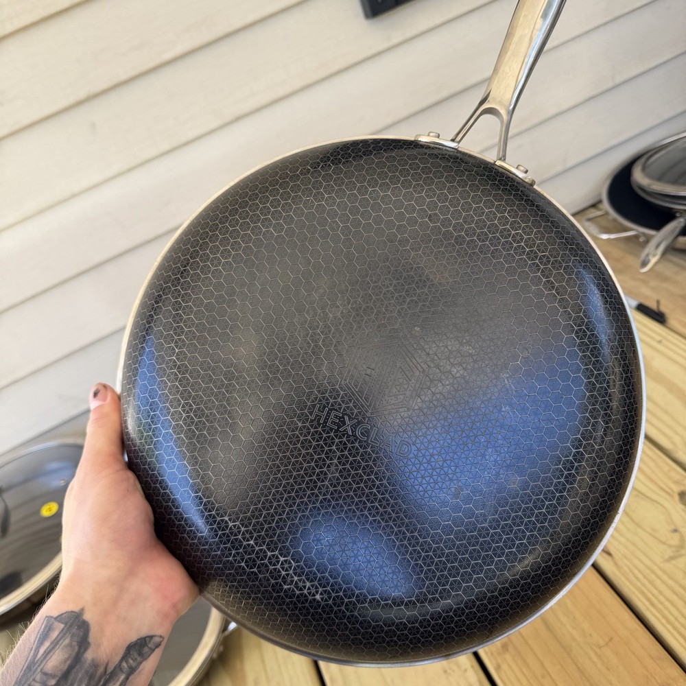 Hexclad Hybrid Cookware 9 Piece Set Preowned Great Condition