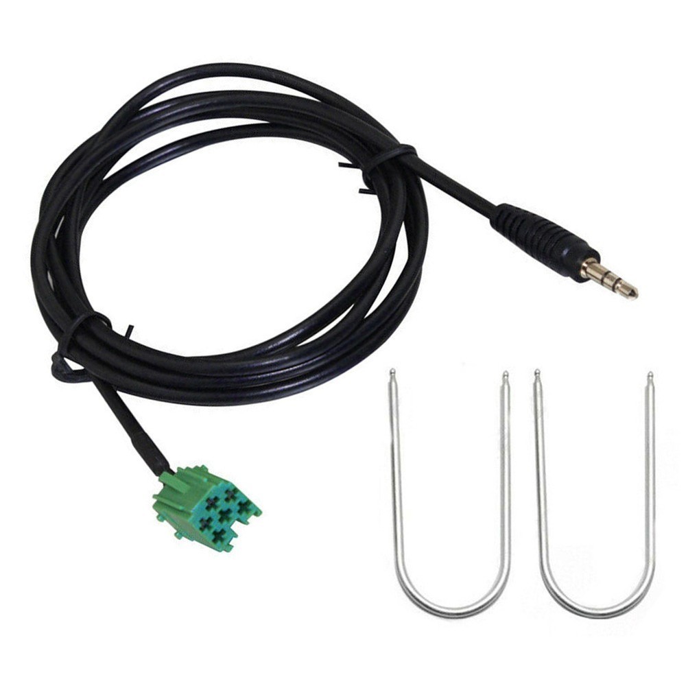 Adapter Cable Part Input Adapter MP3 150cm 2005-2011 Aux Black For Clio