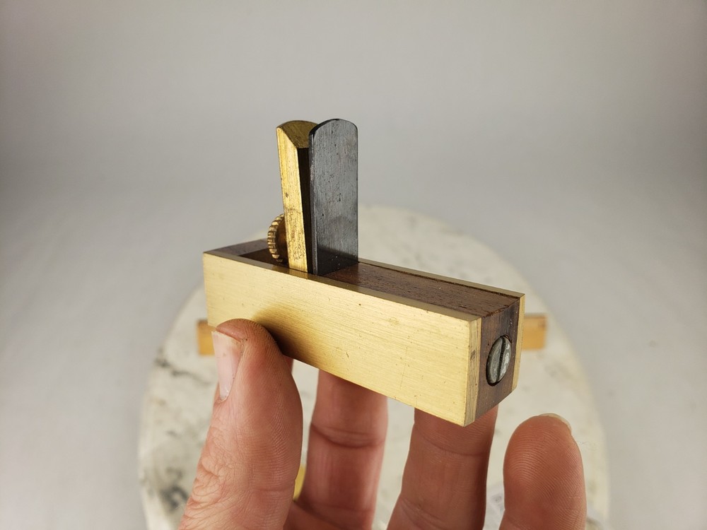 3pc Mini Brass Plane Set Solid Brass & Hardwood Construction #97545 Windsor