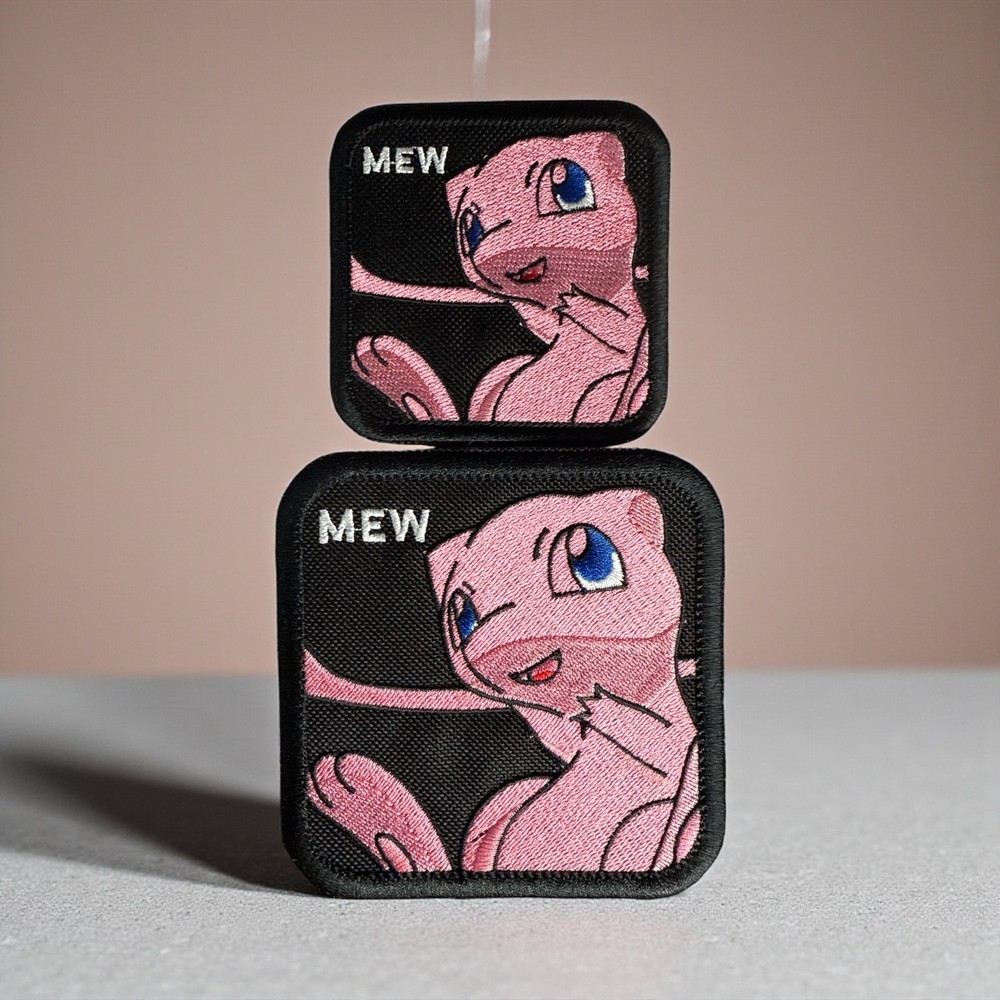 Mew Embroidery Patch Multi Sizes 3-4"
