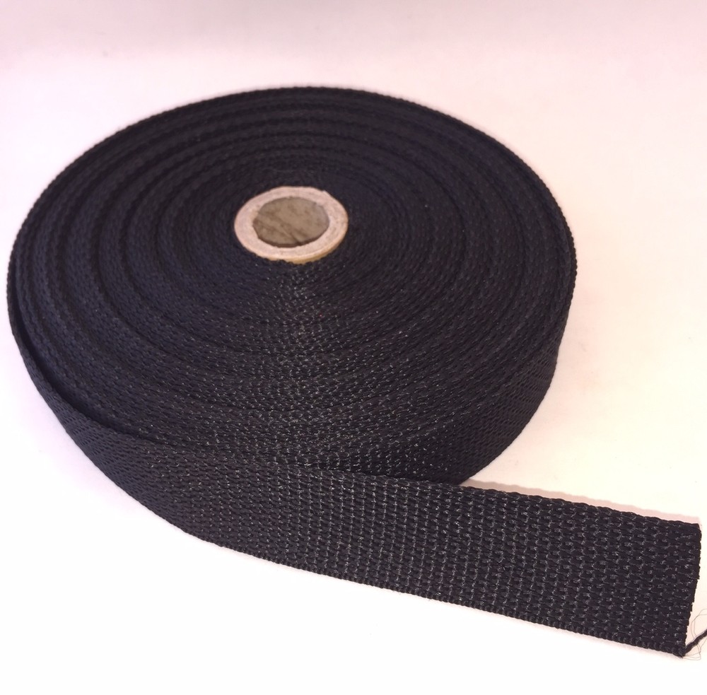 1 Inch Polypropylene Webbing Heavy Weight Black 1" Strap