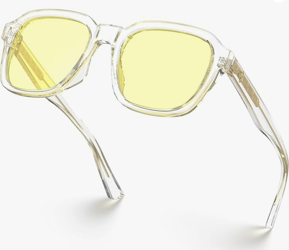 Gaming Glasses Blue Light Blocking Oversized Square Computer Eyewear Men Women