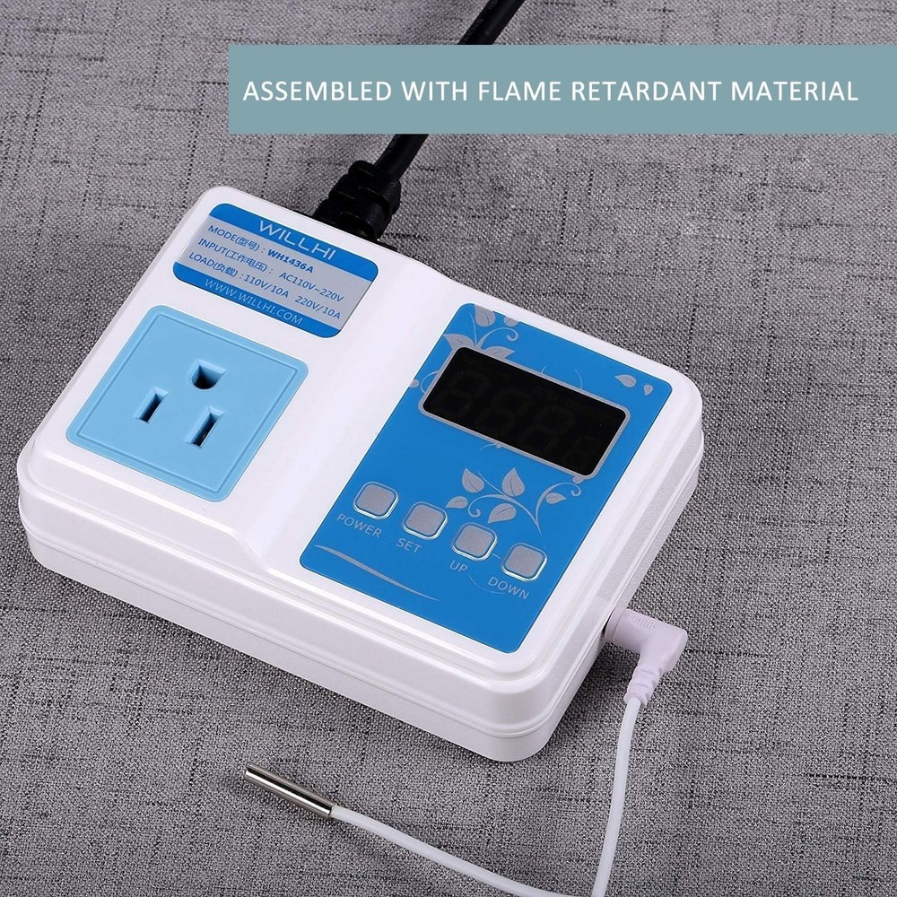 Plug and Play WH1436A Temperature Controller: 10A Efficient Cooking Solution
