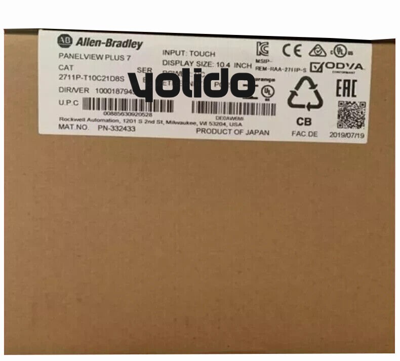 2711P-T10C21D8S NEW 2711P-T10C21D8S Series Panelview Plus US free tax