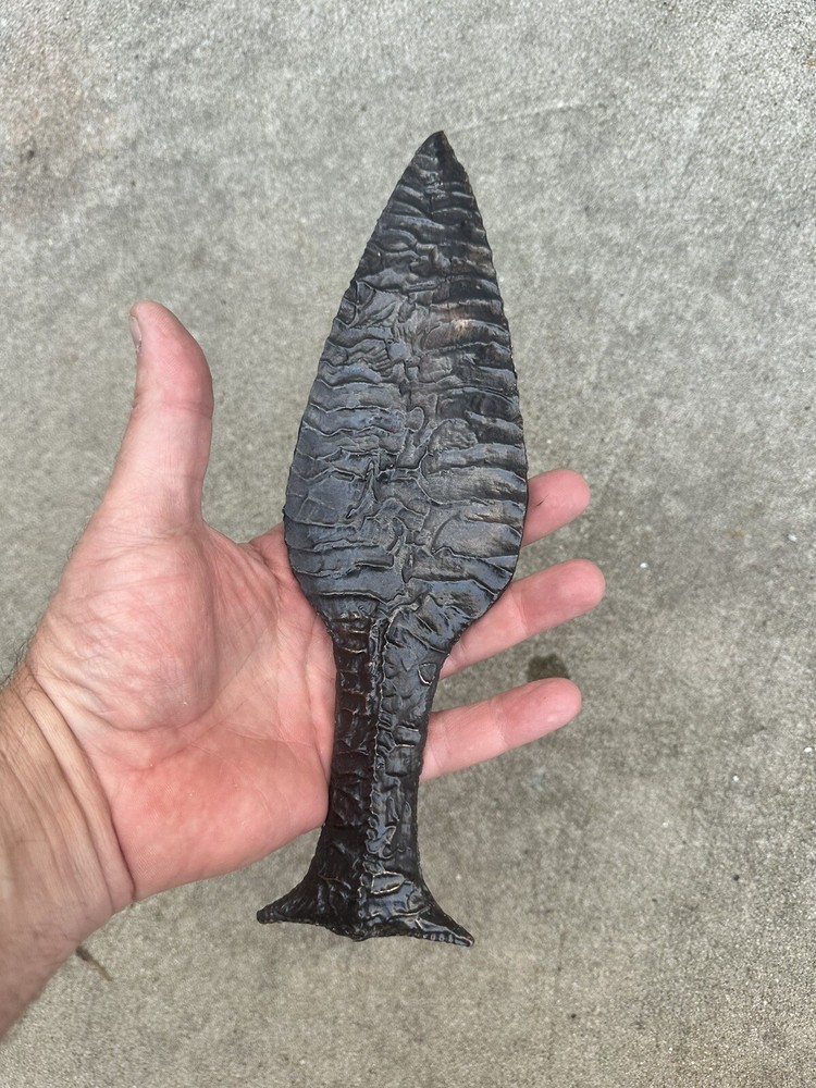 Solid Bronze Danish Fishtail Dagger.