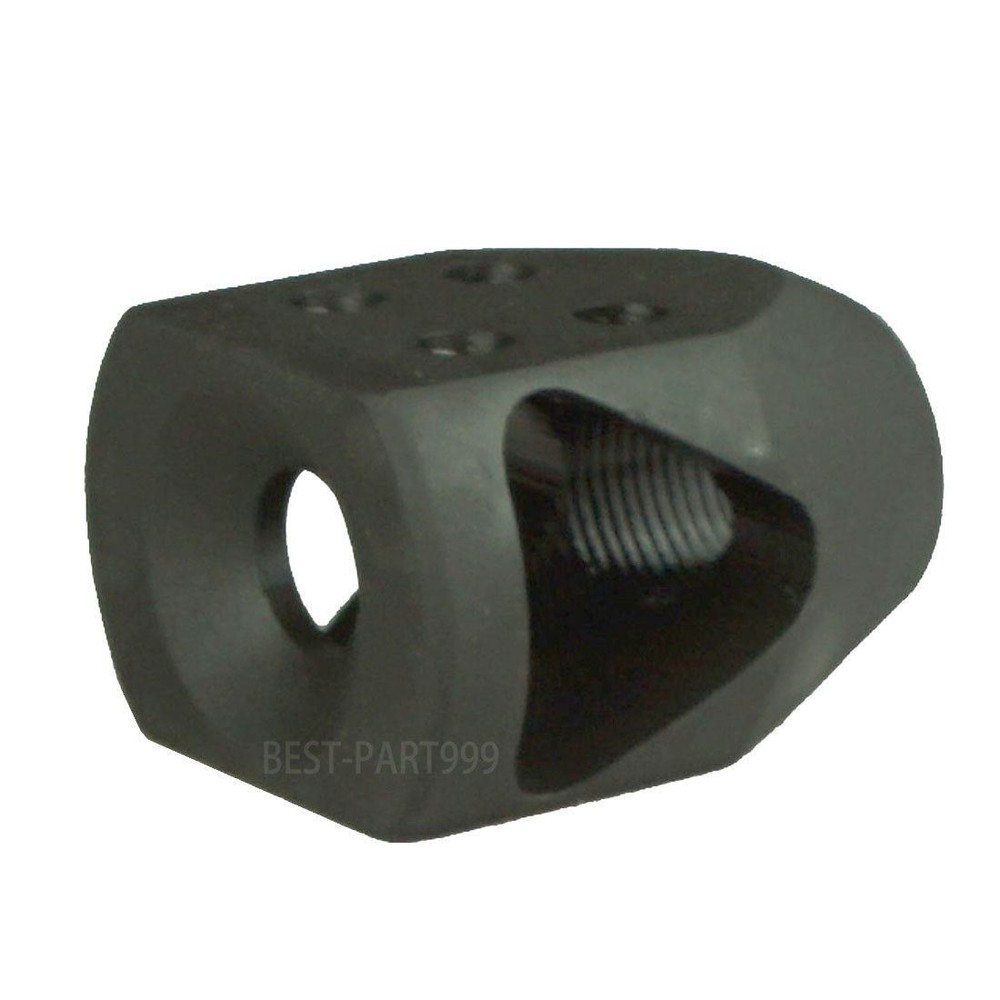 NEW 9 MM Short Compact Mini Tanker Style Muzzle Brake 1/2x36 Thread