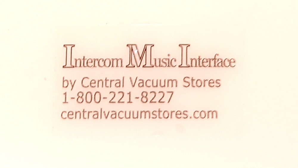Intercom Music Interface — 3rd Generation by Central Vacuum Stores for iPod