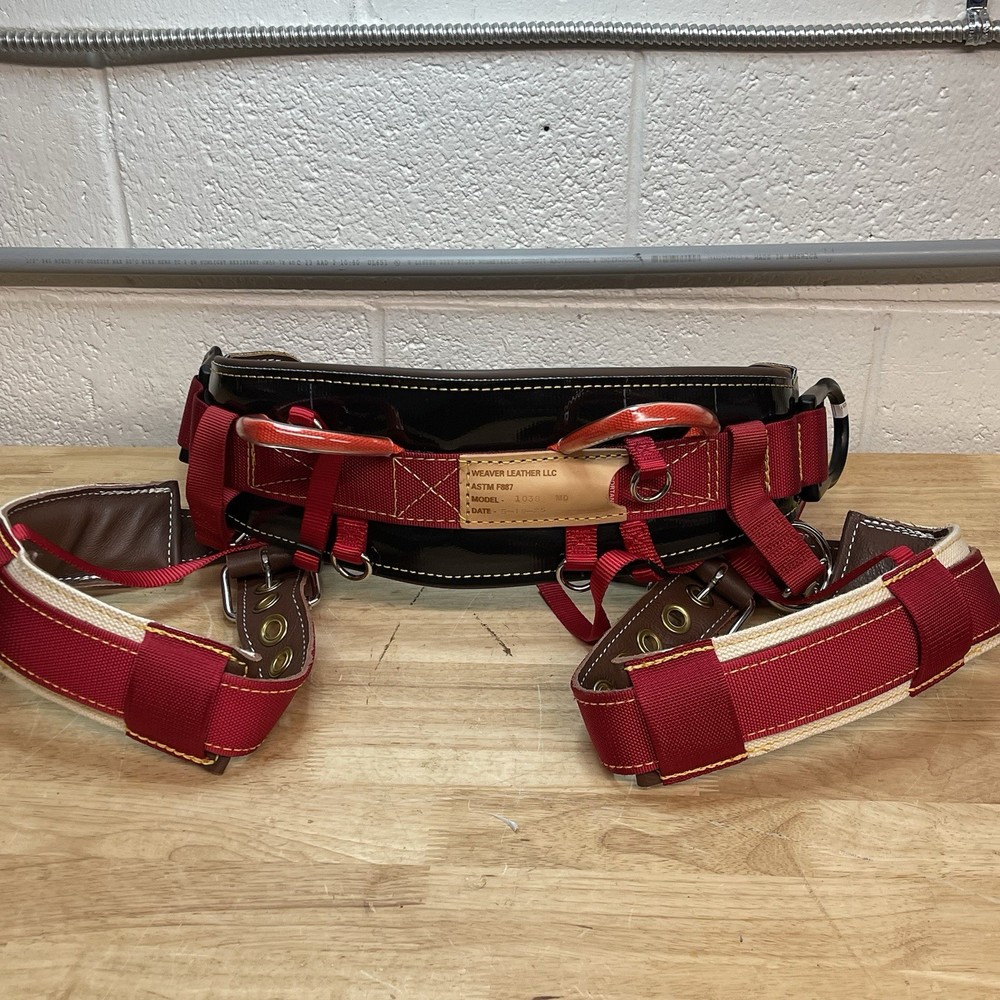 Weaver Leather Floating Dee Harness Padded Leg Straps Medium 2025 Model 1038