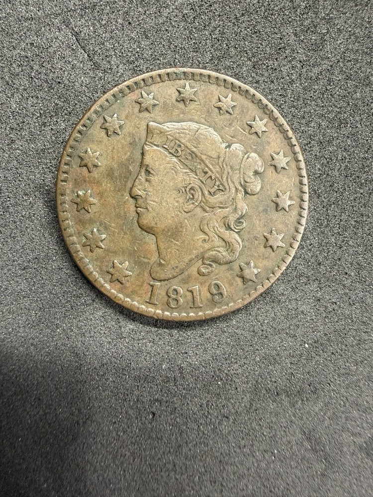 1819 coronet head large cent