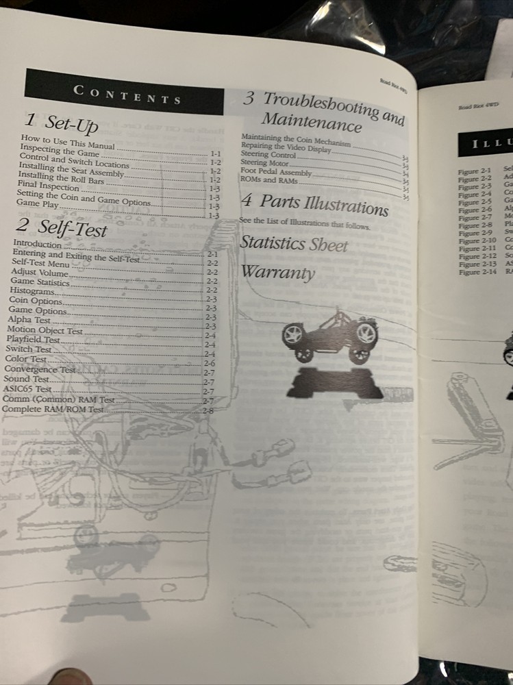 Original Road riot Atari set￼ arcade video game manual