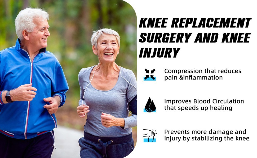 Knee Sleeve (1 pair) – Black & Grey, S-XXL, Compression & Support